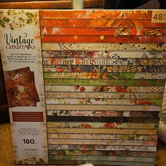Crafters companion Other - Crafters Companion Nature's Garden Vintage Christmas Paper Pad NEW